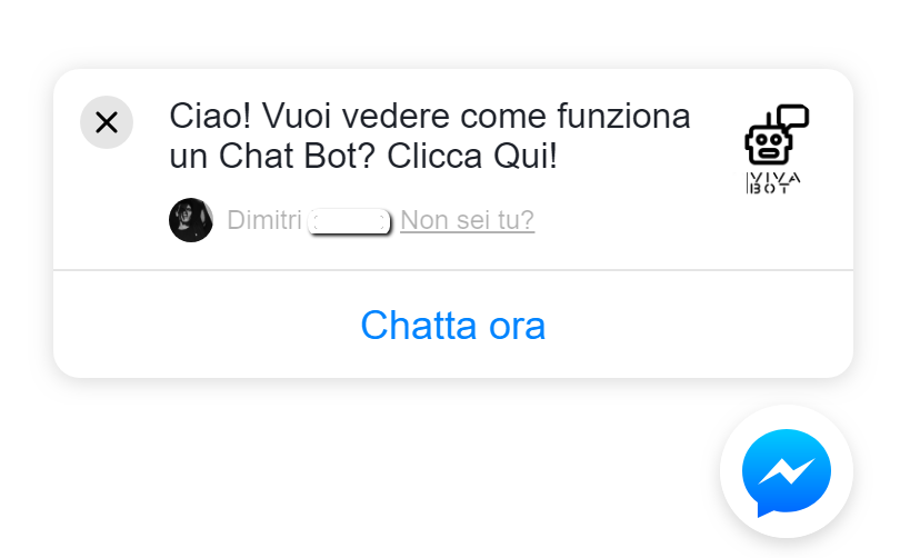 interazioni chat bot messenger marketing